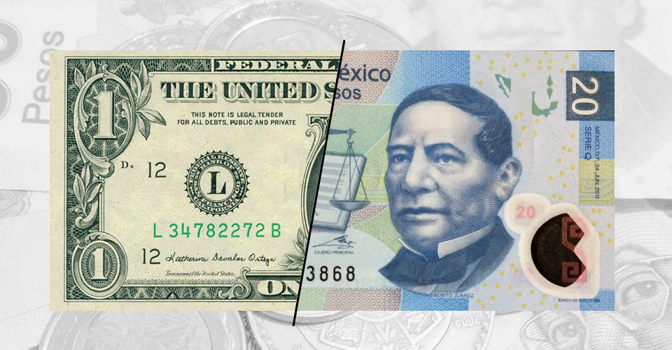 el valor del dolar en pesos mexicanos