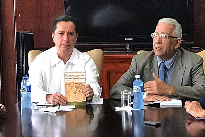 Rector de UAEM visita la Biblioteca Nacional de Cuba “José Martí”