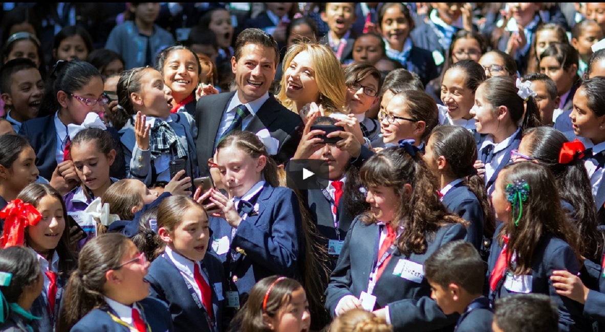 El 10º Parlamento de las Niñas y los Niños de México visita Los Pinos