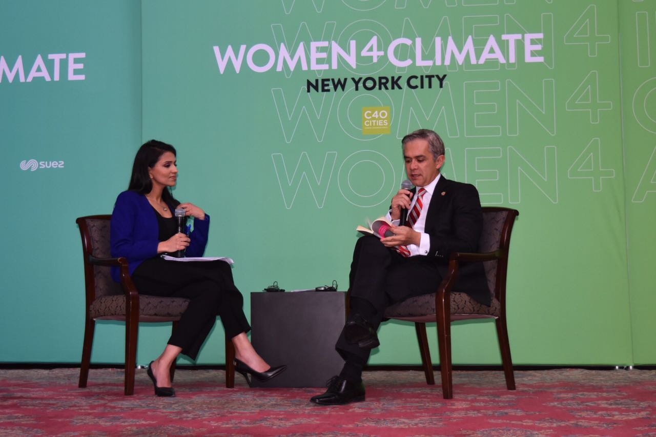 Participa Mancera en la cumbre ‘Women4Climate’ en NY