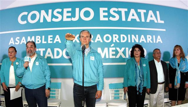 Alfredo del Mazo tomó protesta como candidato de Nueva Alianza