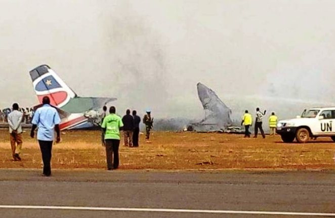 Un avión de pasajeros se estrella en Sudán del Sur