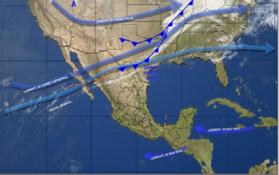 El Frente Frío No. 32 ocasionará vientos fuertes en Coahuila, Nuevo León y Tamaulipas