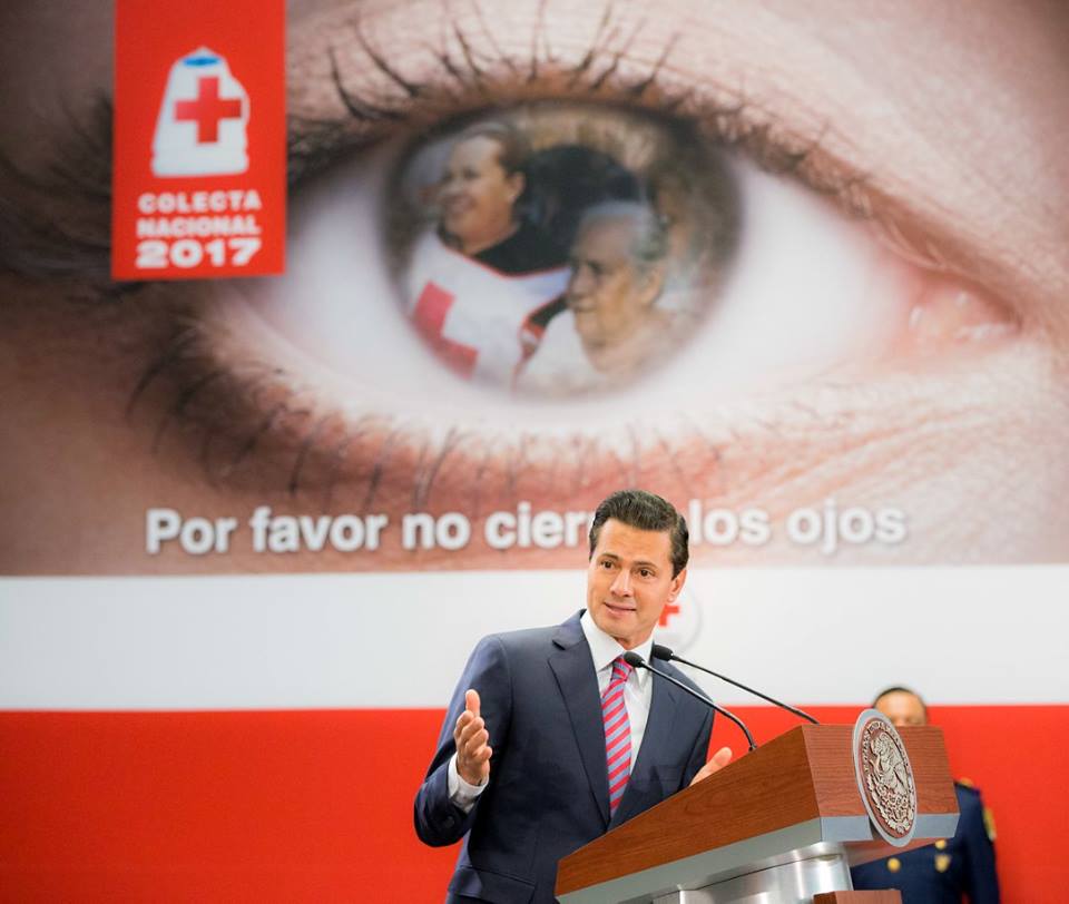 Cruz Roja Mexicana, un claro ejemplo de unidad nacional: Peña Nieto