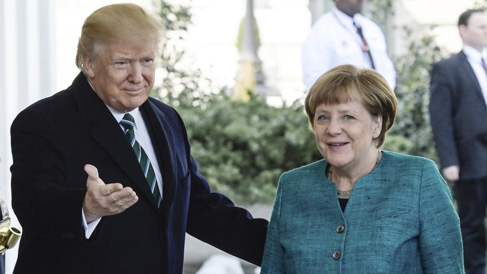 Trump y Angela Merkel se reúnen en la Casa Blanca