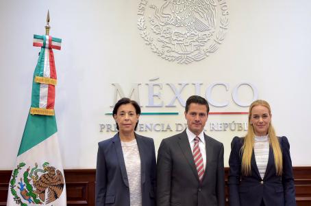 Enrique Peña se reunió con Lilian Tintori, esposa de líder opositor venezolano