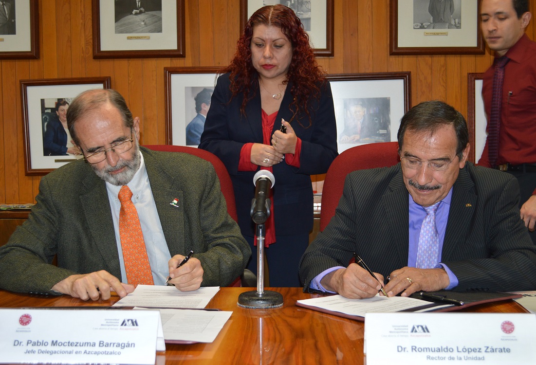 Firman Delegación y UAM Azcapotzalco convenio de colaboración