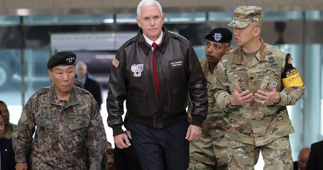 Se acabó la “paciencia estratégica de EU”, advierte Mike Pence a Norcorea