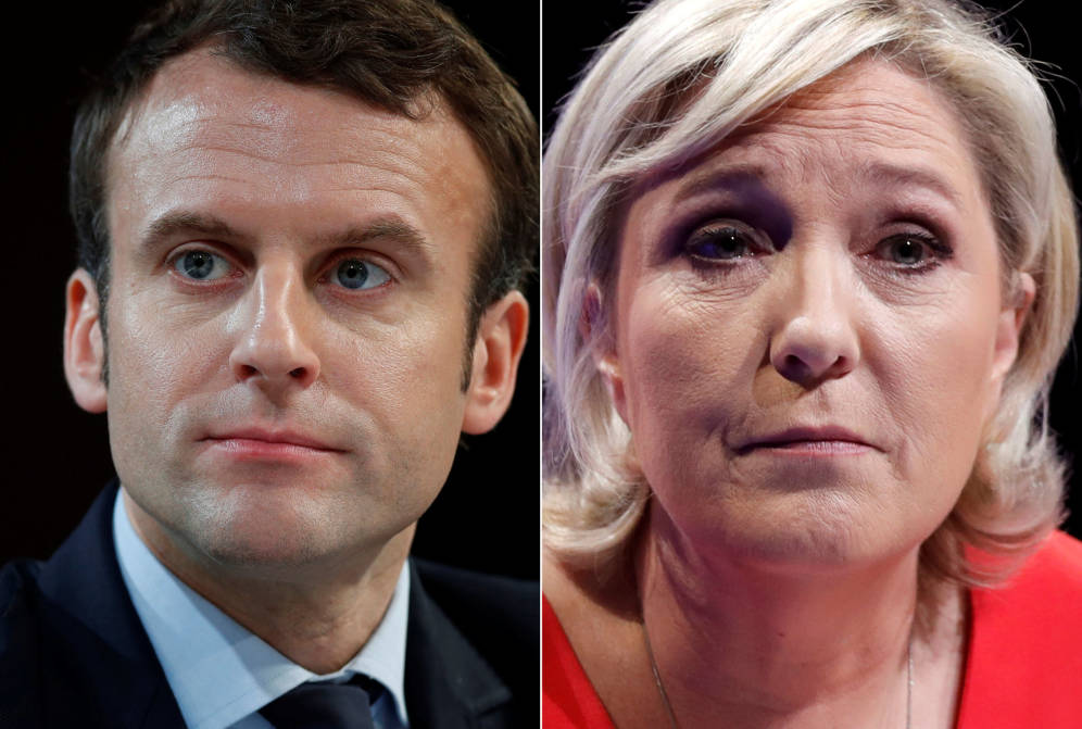 Macron y Le Pen contenderán por la presidencia en segunda vuelta