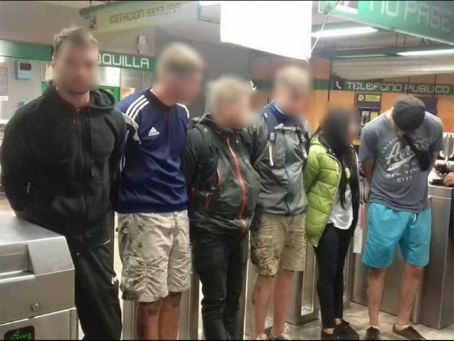 Dejan en libertad a extranjeros que vandalizaron el metro de la CDMX