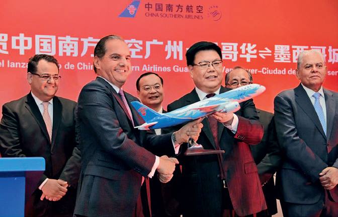 Llega el primer vuelo directo de China Southern entre Guangzhou y la Ciudad de México