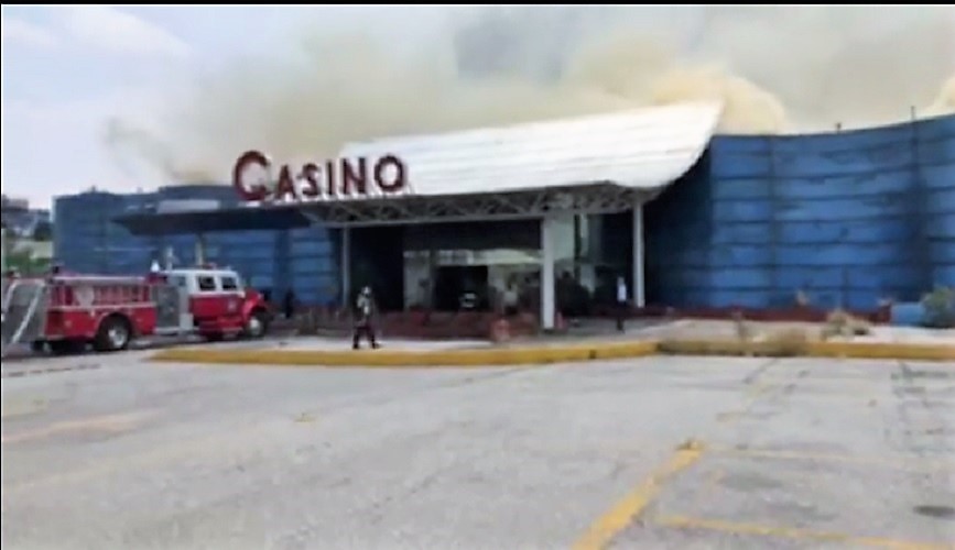 Se incendia casino en Echegaray