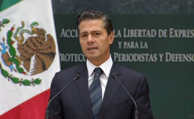 Peña Nieto se compromete acabar con la impunidad en los crímenes a periodistas