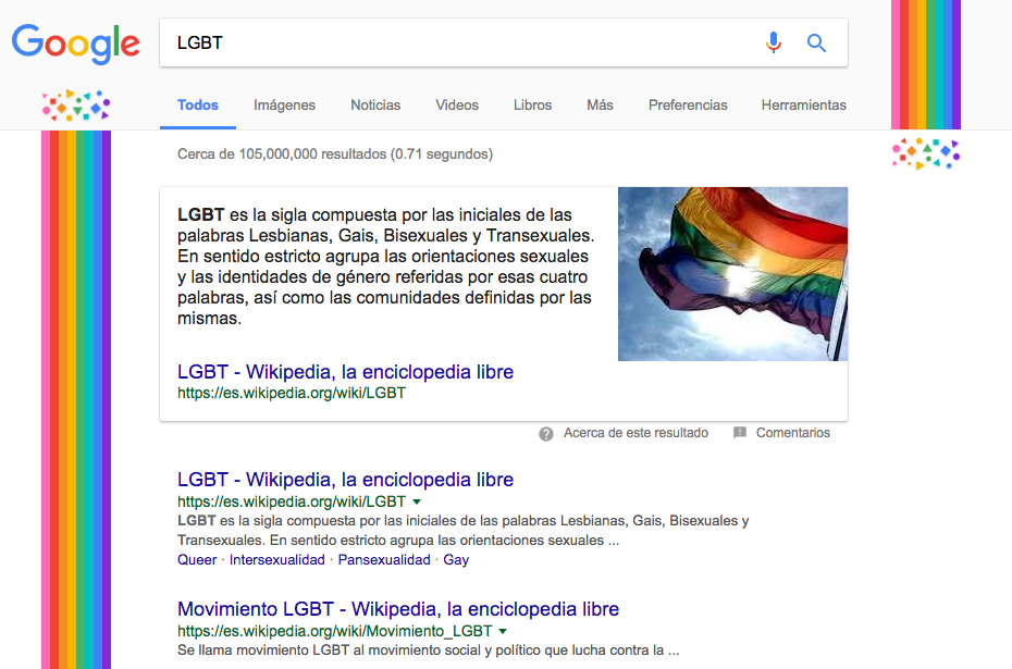 Google se une a celebración del Día Internacional del Orgullo LGBT