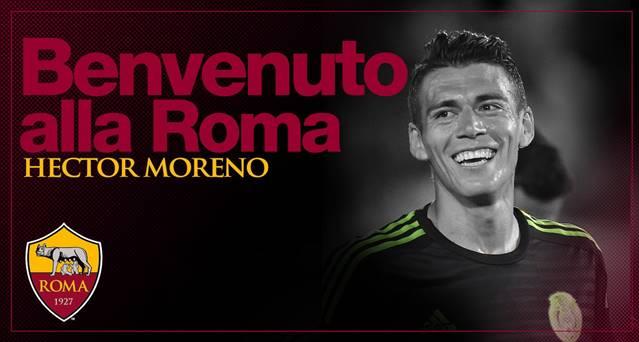 Héctor Moreno, nuevo jugador de la Roma