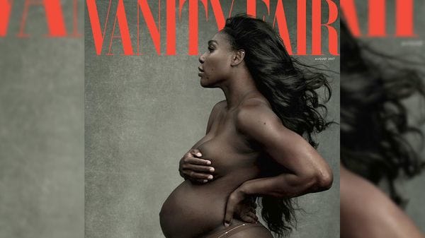 Serena Williams posa desnuda y embarazada para Vanity Fair