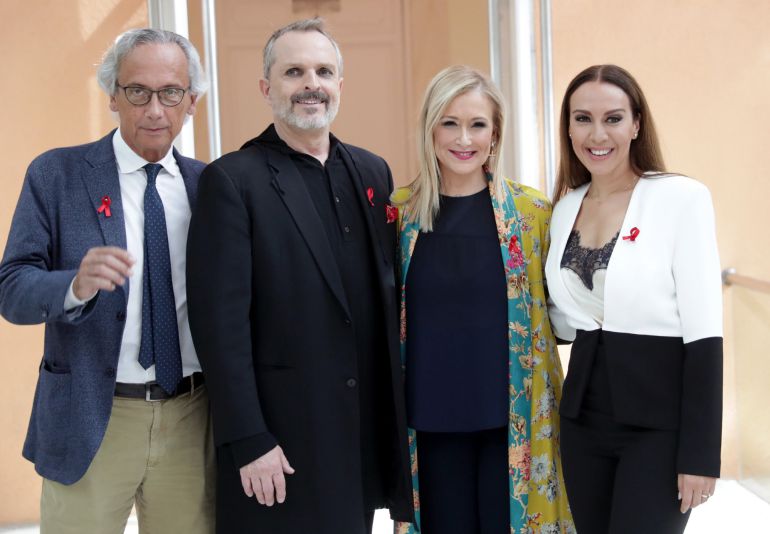 Miguel Bosé y Mónica Naranjo, unidos contra el sida