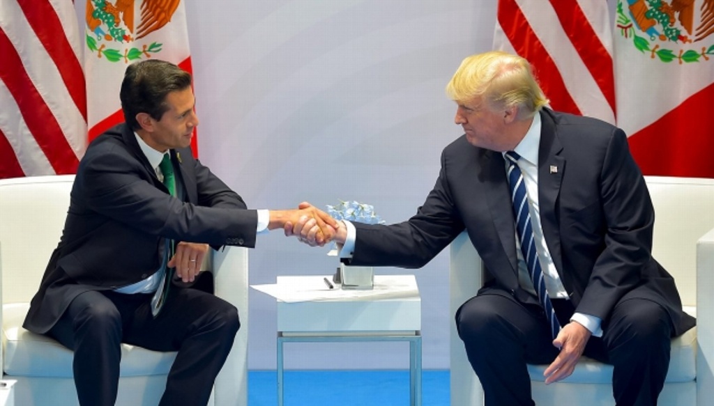 Trump presume elogió de Peña Nieto por política migratoria de EU