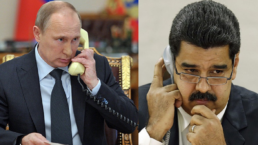 Putin expresa a Maduro su “admiración” por gobernar Venezuela “con coraje”