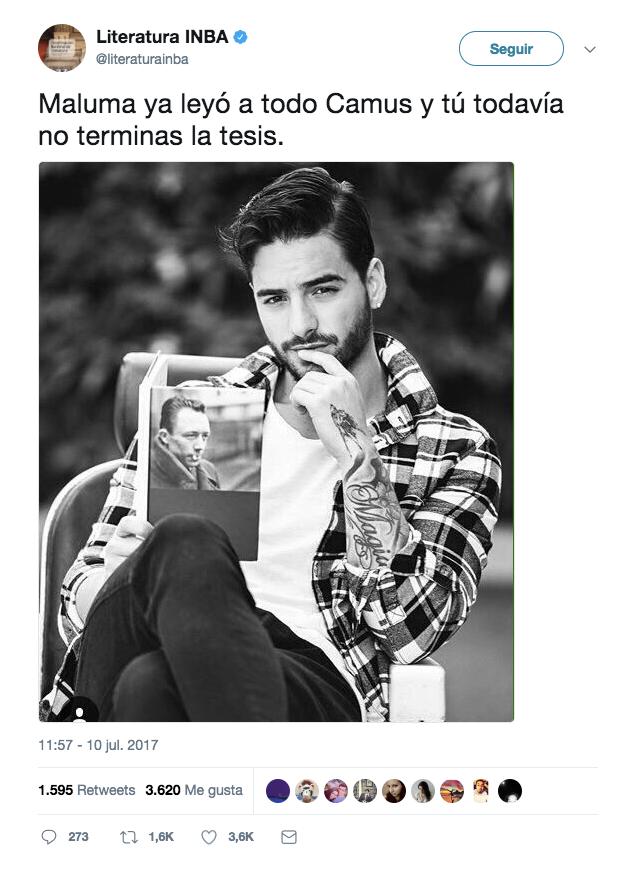 Bellas Artes ‘trollea’ a Maluma con imagen y mensaje en Twitter