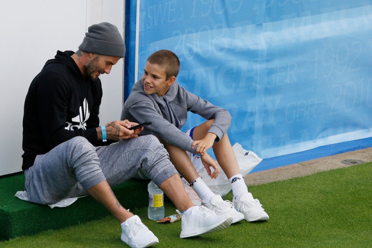 El hijo de David Beckham quiere seguir los pasos de Rafa Nadal