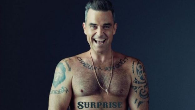 Robbie Williams se desnuda para la portada de su nuevo disco