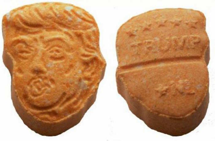 Policía alemana decomisa cerca de 5 mil pastillas de éxtasis con el rostro de Trump