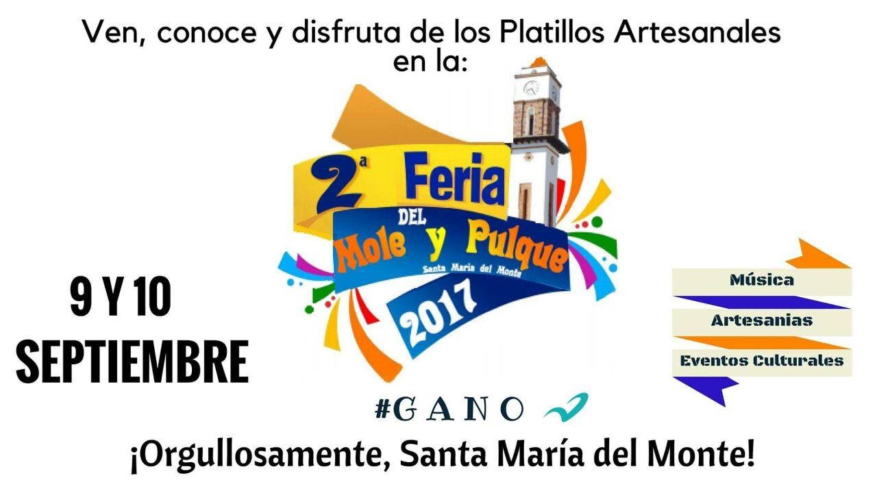 Realizarán el 2º. Festival del pulque y el mole en Santa María del Monte