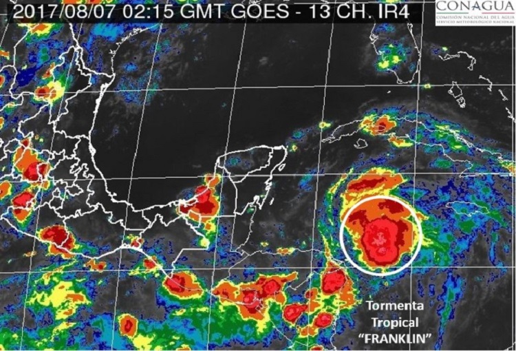 CFE alista operativo ante posibles efectos de la tormenta tropical Franklin