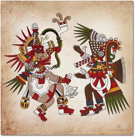 OTRAS INQUISICIONES: Tezcatlipoca y Quetzalcóatl,