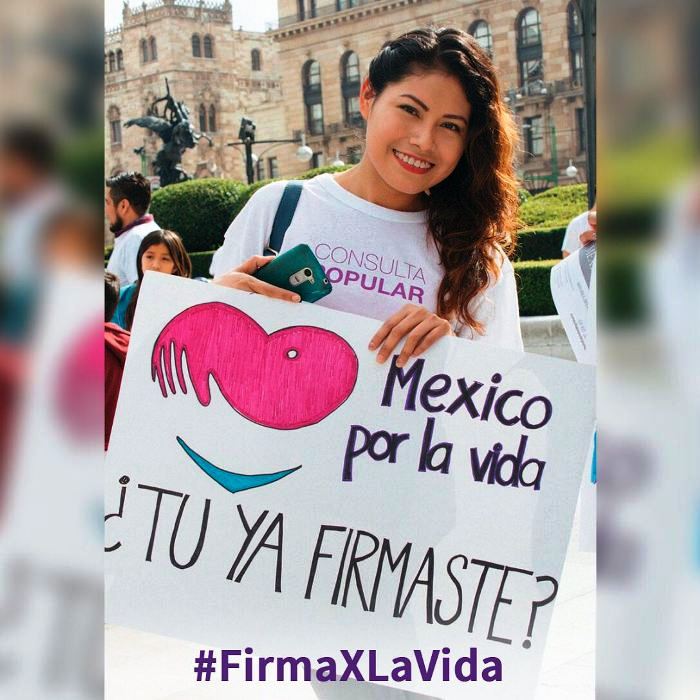 Coalición “Consulta México por la vida” realiza jornada para conseguir un millón de firmas de apoyo