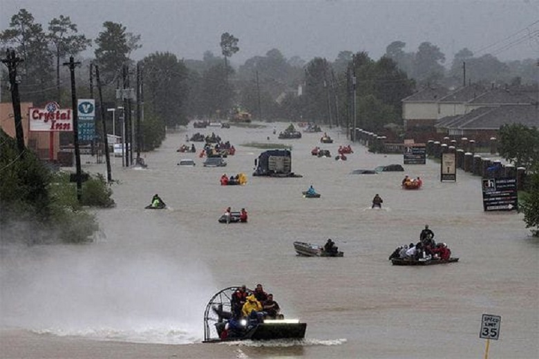 Lluvias en Texas han arrojado 57 billones de litros de agua