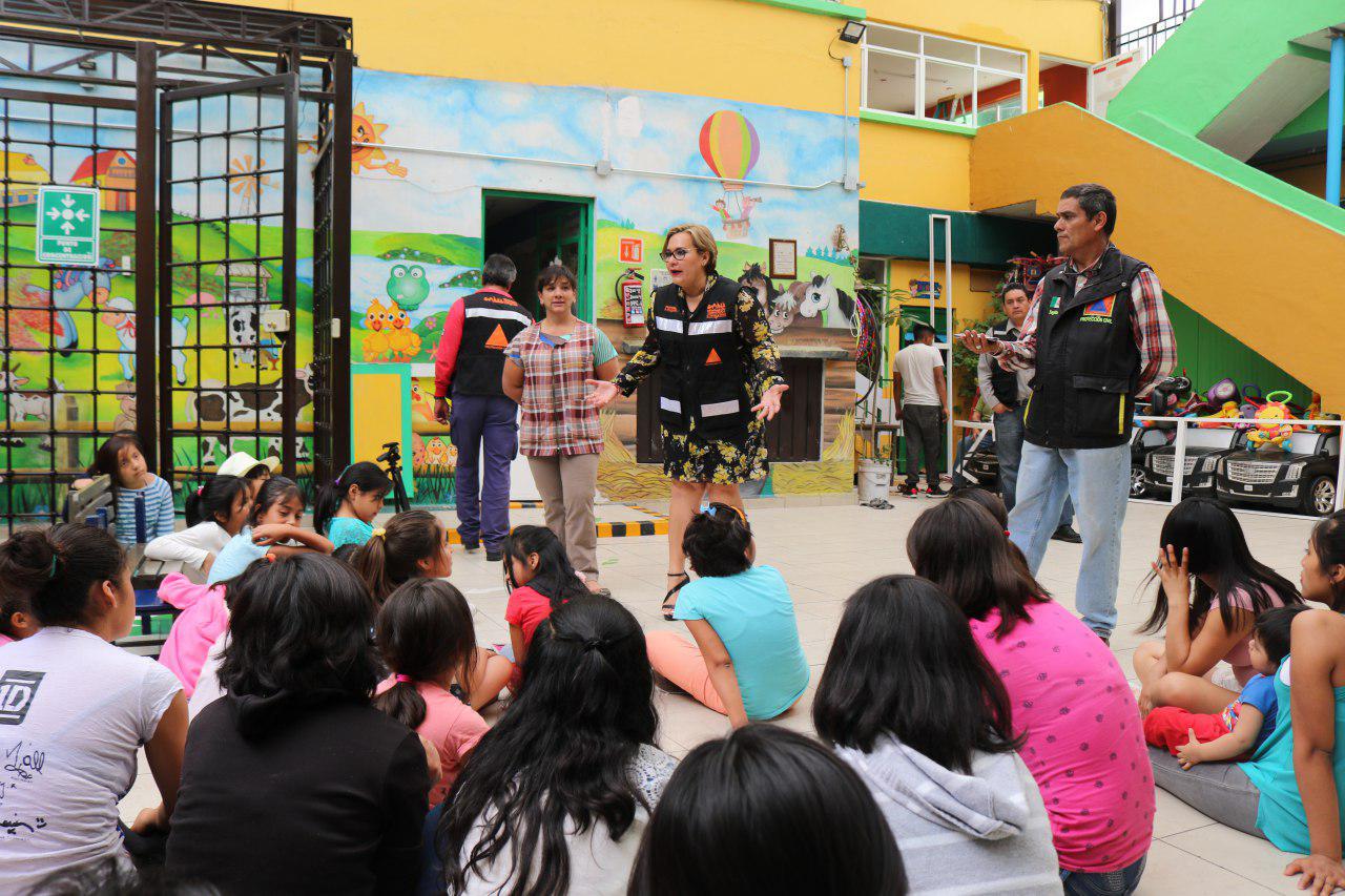 Protección Civil de Cuauhtémoc brinda capacitación en La Estancia Infantil Casa de Las Mercedes