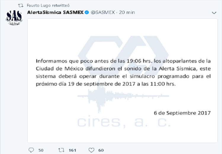 Alerta sísmica se activa en CDMX por falsa alarma