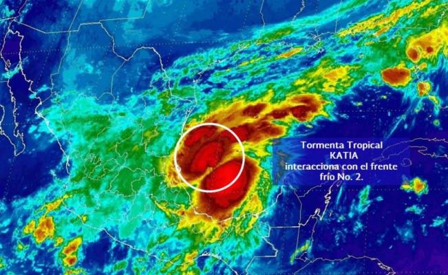 Se forma tormenta tropical ‘Katia’; establecen zona de vigilancia en Tamaulipas y Veracruz