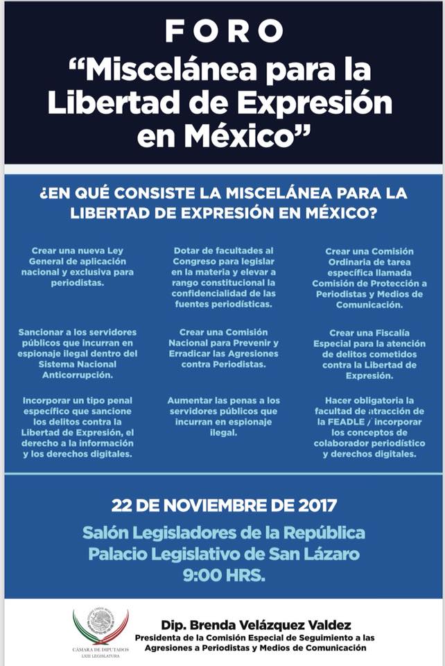 Foro “Miscelánea para la Libertad de Expresión en México”