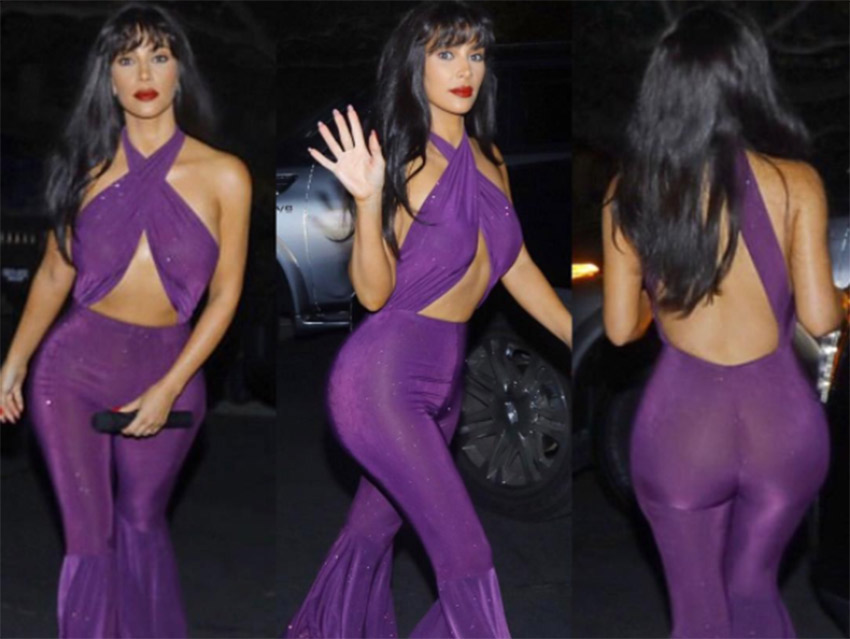 Kim Kardashian se convierte en Selena Quintanilla en Halloween