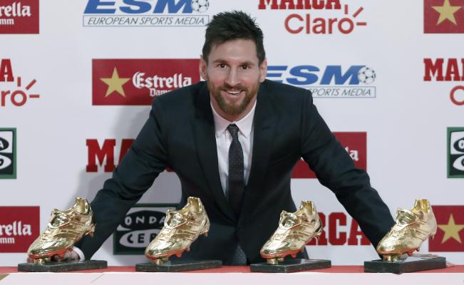 “Cada día disfruto más”, dice Lionel Messi tras recibir su cuarta Bota de Oro