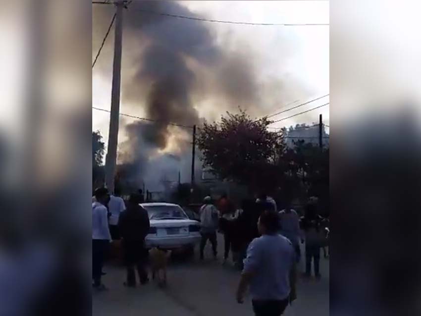 Se registra explosión de polvorín en Tultepec; hay un muerto
