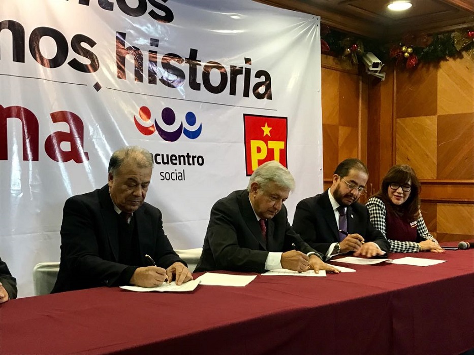 PES se une a coalición MORENA-PT