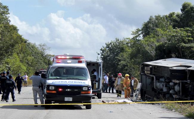 Víctimas de accidente en QRoo eran turistas de Suecia, Canadá y EU