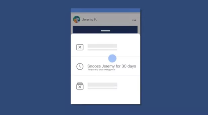 Facebook presenta ‘Snooze’, una herramienta para tomar un descanso de cuentas molestas