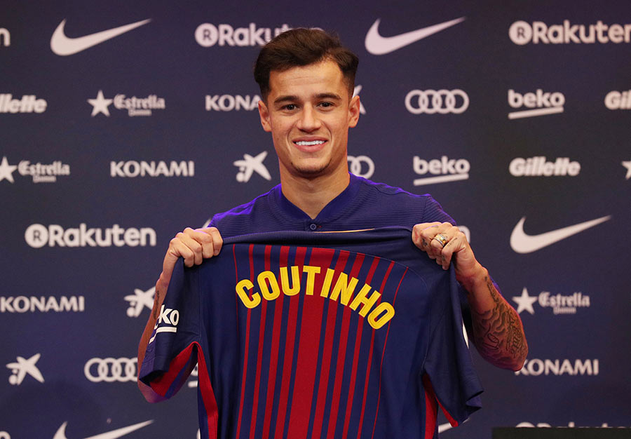 Coutinho inicia su sueño de jugar con el Barcelona