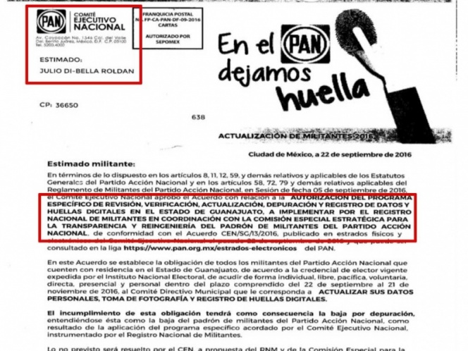 Julio Di-Bella no es, ni ha sido militante: PAN; Lozano lo desmiente
