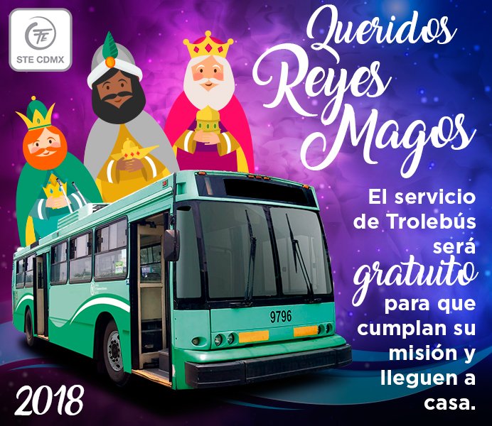 Darán transporte gratuito a Reyes Magos en la CDMX