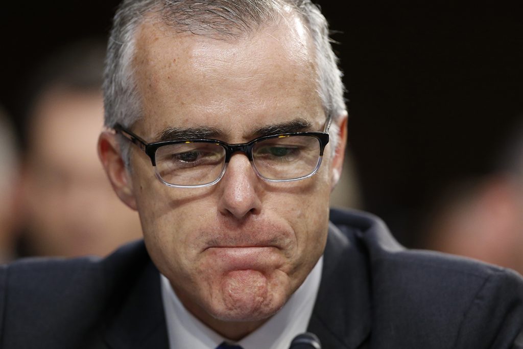 Renuncia  Andrew McCabe, el “número dos” del FBI, tras críticas de Trump