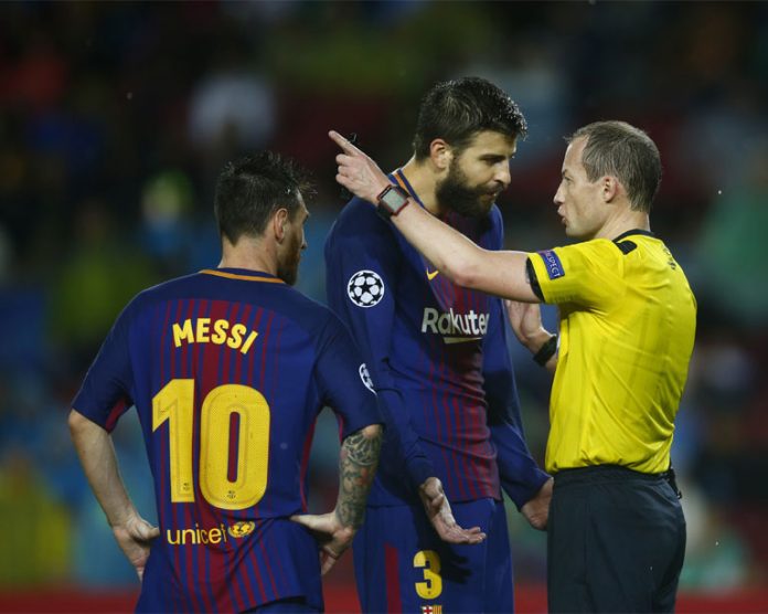 Denuncian insultos a Messi y Piqué en el Bernabéu