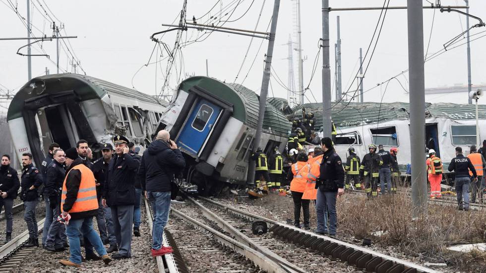 Descarrilamiento de tren en Milán deja al menos tres muertos y 100 heridos