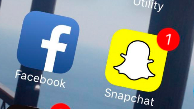 Menos Facebook y más Snapchat en 2018