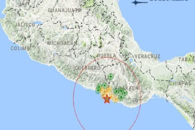 De intensidad 5.5, se registra otros sismo en Pinotepa Nacional